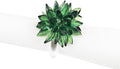Fennco Styles Crystal Design Collection Napkin Rings - Set of 4 (Green, 2"x2")
