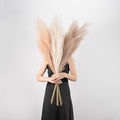 EVODIS Pampas Grass Decor Tall, 43"/110cm Faux Pampas Grass 6 Stems Large Pompass Grass Branches Tall Bulk Boho Flower Arrangement for Home Room Wedding Party Decor