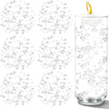 50 PCS Artificial Floating Beads for Centerpieces Vases, White 8+3mm String Beads for Wedding Party Faux Pearl String for Decorating, String Pearls for Crafts Vase Filler