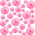 300Pcs Pearl Vase Filler, Pink No Hole Faux Pearl Beads for Centerpieces Vases, Candle Centerpieces, Wedding Birthday Party Home Decor 8/10/14/20mm
