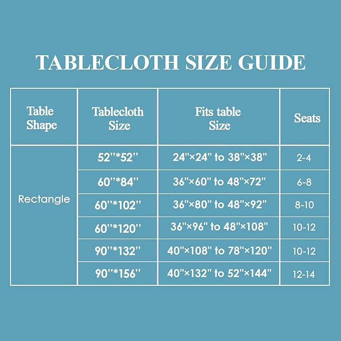 VidaFete Tablecloth 2 Pck 90 * 156inch Rectangle Table Cloth Polyester, Stain Wrinkle Resistant Polyester Dining Table Cover for Kitchen Dinning Party Wedding Rectangular Buffet Decoration(Sagegreen)