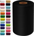 Black Tulle Fabric Rolls 6 Inch by 100 Yards (300 feet) Fabric Spool Tulle Ribbon for DIY Black Halloween Tutu Bow Baby Shower Birthday Party Wedding Decorations Christmas Craft Supplies