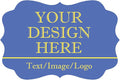 Custom Stickers 70-1000 Personalized Labels for Birthday Party Wedding, Customized Stickers for Business Logo(Fancy Frame)