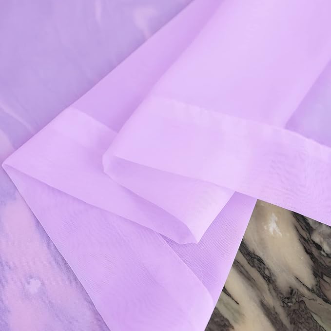 Window Purple Sheer Curtains 48 Inches Width 108 Inches Long 2 Panels Sheer Curtain Clear Curtains Basic Rod Pocket Panel for Home Living Room Bedroom Kids Room Yard Patio Parlor Sliding