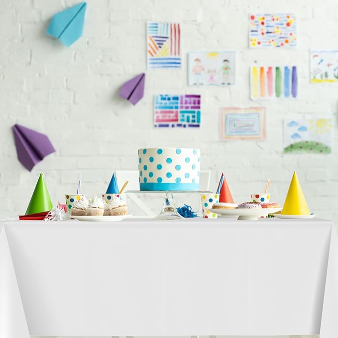 MASHAN 48 Pack Christmas Tablecloth Bulk, Red White Green Disposable Tablecloths, Rectangle Italian Theme Table Covers for Christmas Family Gathering Dining and Italian Party Decoration,54 x 108 Inch