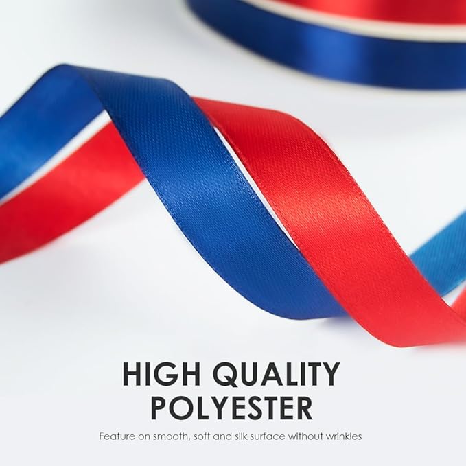 5/8" Wide x 100 Yards Single Face Polyester Satin Ribbon, Satin Ribbon for Crafts, Gift, Hair Bows, Wedding Party Decoration, Bow Making & Other Projects (Apple Green)