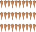PATIKIL Wedding Confetti Cones, 120 Pcs Paper Tapers Cone Flower Petal Paper Cone Holder for Party Engagement Holiday Birthday DIY Decoration, Brown