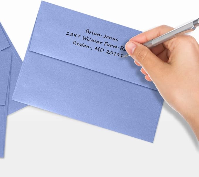 LUXPaper A7 Invitation Envelopes | Peel & Press | 5 1/4" x 7 1/4" | Vista Metallic | 80lb. Text | 250 Qty