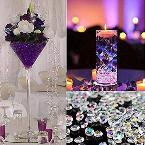 10000 pcs/Pack Wedding Table Scatter Confetti Crystals Acrylic Diamonds Vase Fillers 4.5 mm Rhinestones for Wedding, Bridal Shower, Vase Beads Decorations (Tea Green)