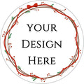 100-1000pcs Custom Stickers Merry Christmas Stickers Personalized Labels Adhesive Xmas Decorative Envelope Seals Stickers for Cards Gift Boxes(Round-3)