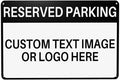 Custom Reserved Parking Metal Sign for Outside Personalized Signs with Photo Text or Logo for Outside Wall Decor Aluminum Fade Resistant Signs for Business Office Home