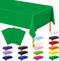 4 PCS Plastic Tablecloths for Rectangle Tables, 54 x 108 Inches Baptism Decorations, Waterproof and Leakproof Picnic Table Cover for Bachelorette Party, Colorful Tablecloth Adaptable to Every Table