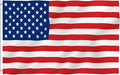 1 Piece 2x3 Foot American Flag | US Flag Vivid Color and UV Fade Resistant - Canvas Header and Double Stitched | Lightweight Duty Outdoor Polyester US Flags with Brass Grommets (2 x 3 Ft)
