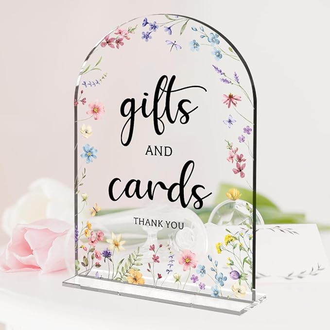 2 Pcs Wedding Decor, Ceremony Sign, Wedding Sign for Reception & Event Party,Bridal Shower Decorations, Wedding Table Decor Accessories for Anniversary And Event 5x7 Inch
