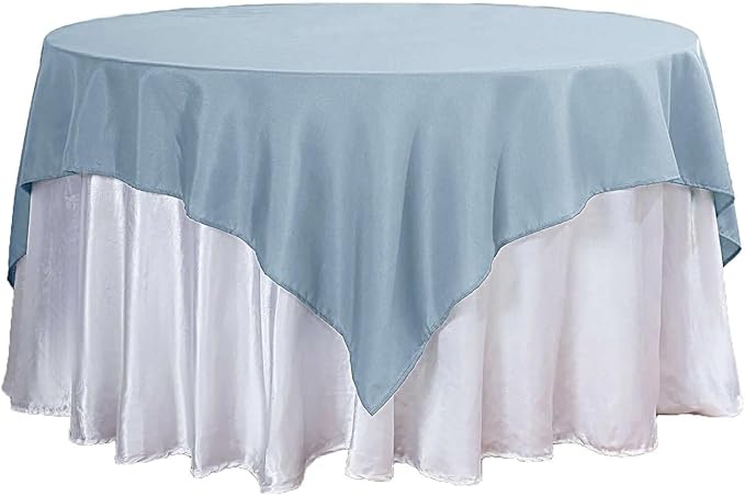 Efavormart 70" Square Linens Dusty Blue Wholesale Linens Polyester Square Linen Tablecloth for Wedding Banquet Party Restaurant