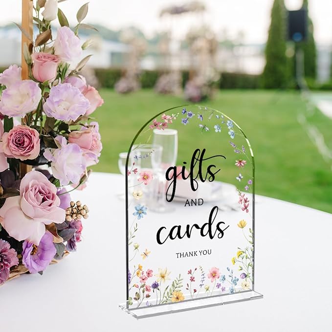6 Pcs Wedding Decor, Ceremony Sign, Wedding Sign for Reception & Event Party,Bridal Shower Decorations, Wedding Table Decor Accessories for Anniversary And Event 5x7 Inch