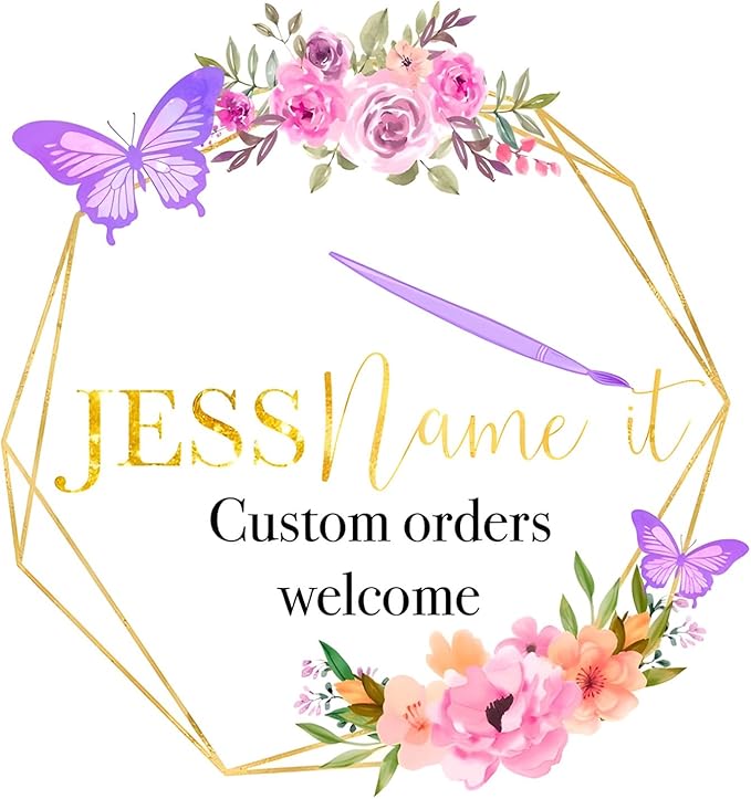 Custom Stickers for Weddings, Birthdays & Businesses - Personalized Labels with Your Logo - Waterproof, Fade and Heat Resistant - Pack of 100-1000 (Wreath W, 1.5 Inch)