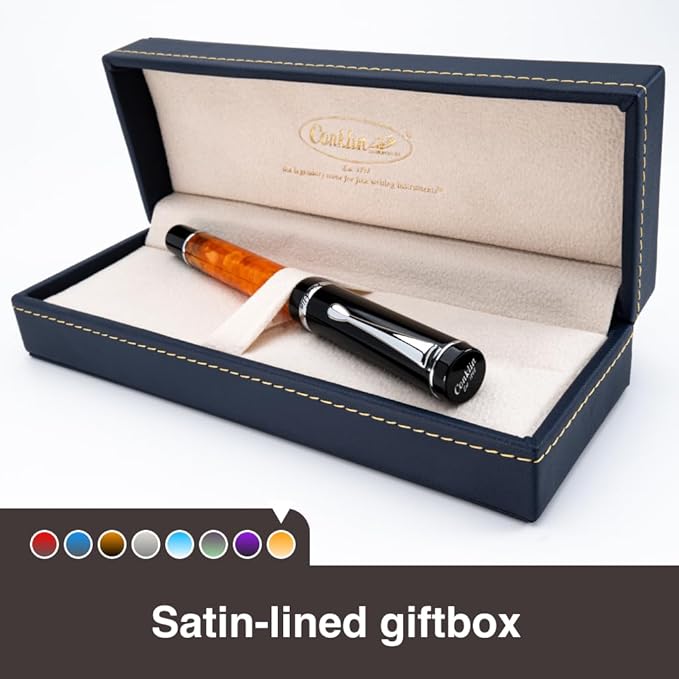 Conklin Duragraph Fountain Pen Orange Nights - Flex Nib, Dynamic Writing Tool with Vibrant Finish