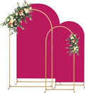 Metal Arch Backdrop Stand and Cover Set, 7.2FT, 6FT Party Backdrop, Easy to Assemble, Backdrop Stand for Parties, Birthday, Baby Shower