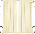Sugargirl 10x10FT Light Yellow Backdrop Curtains Polyester Photo Backdrop Drapes Curtains 2 Panels with Rod Pockets for Party Birthday Wedding Photography Home Decoration