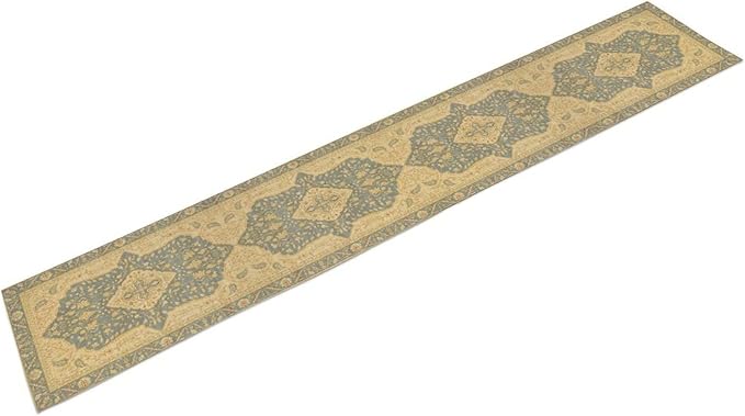 Boho Table Runner,Vintage Geometric Traditional Textured Rustic Farmhouse Bohemia for Home Farmhouse Kitchen Table Dining Coffee Room Garden Party Wedding Decor 13x36in
