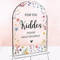 Wedding Sign，For The Kiddos Wedding Sign, Weddings Supplies 5x7 Inch, Kids Wedding Activities Acrylic Plaque, Please Help Yourself Sign, Wedding Signs for Ceremony And Reception decorative-signs184