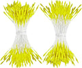HAHIYO 1000Pcs 1mm Light Yellow Pearl Double Head Flower Pistil for Flower Making Scrapbook Decoration Mini Handmade Artificial Pistil Pearlized Floral Stamen Pollen