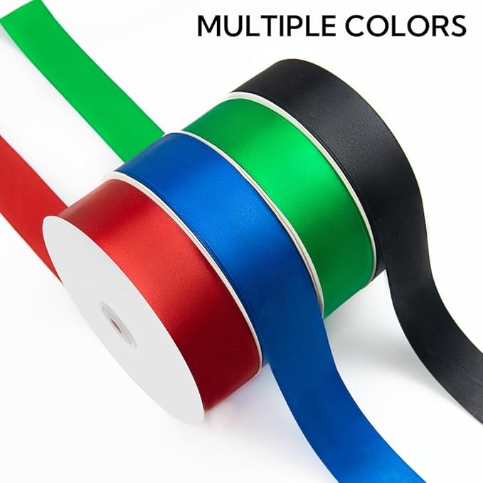 1-1/2 Inch 100 Yards Satin Ribbon Royal Blue, Solid Color Fabric Ribbon for Gift Wrapping, Wedding, Polyester Gift Ribbon for Birthday Party Decoration, Craft, Hair, Floral, Sewing