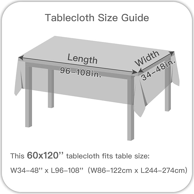 maxmill Rectangle Linen Texture Tablecloth Stain Proof Waterproof Wrinkle Free Washable Dining Table Cloth Wipeable Fabric Table Cover for Dining Room Farmhouse Tablecloths, 60 x 120 Inch, Navy Blue