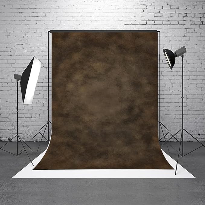 6.5x10ft Dark Brown Mottled Texture Photography Backdrop for Portrait Photo Studio Prop Abstract Background for Photographyer