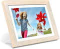 AEEZO Digital Picture Frame 10.1 Inch 1280x800 IPS Touch Screen WiFi Smart Digital Photo Frame with 16GB Storage, Auto-Rotate Easy Setup to Share Photos or Videos via AiMOR APP, Wall Mountable White