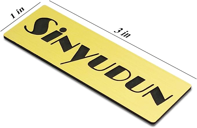 Custom Engraved Name Tag Badges for Business, Personalized Identification with Pin, Magnetic, Adhesive, or Blank Backing, 1"x3"-Green/White Text