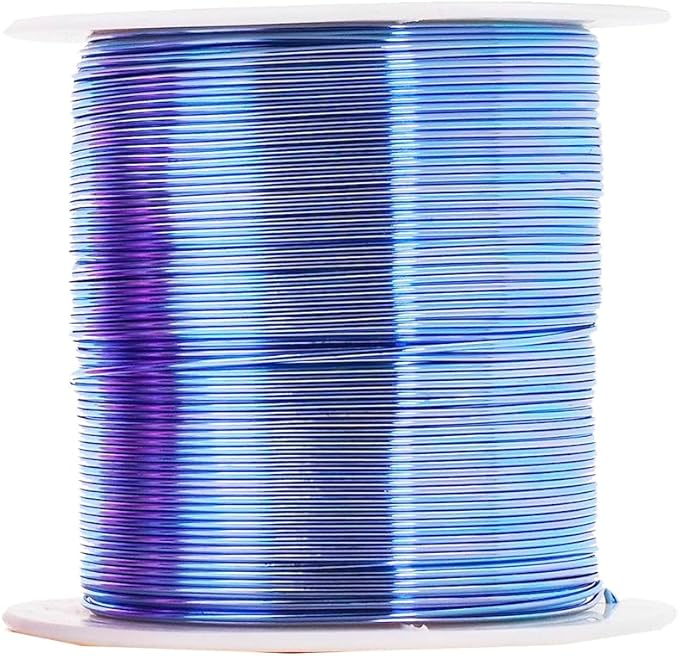 Mandala Crafts 14 Gauge Anodized Aluminum Craft Wire for Jewelry Making - 240 FT Colored Flexible Pastel Wire - Bendable for Bonsai Armature Crafting Sculpting