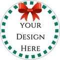 100-1000pcs Custom Stickers Merry Christmas Stickers Personalized Labels Adhesive Xmas Decorative Envelope Seals Stickers for Cards Gift Boxes(Round-9)