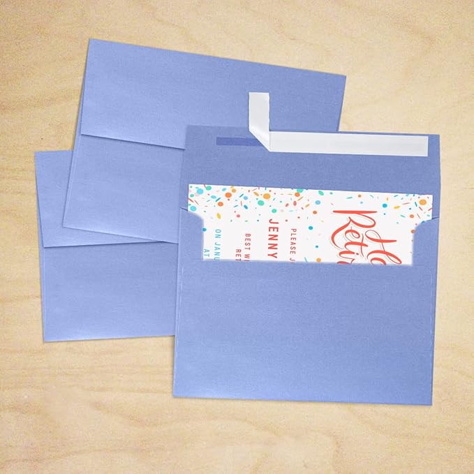 LUXPaper A7 Invitation Envelopes | Peel & Press | 5 1/4" x 7 1/4" | Vista Metallic | 80lb. Text | 250 Qty