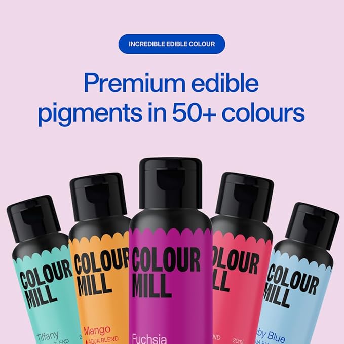 Colour Mill Aqua Blend Water-Based Food Coloring, 20 Milliliters Merlot