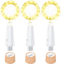 USB Bottle Lights Rechargeable Wine Bottle Fairy Lights Cork LED String Lights 20 LEDs Copper Wire for Table Party DIY Decor
