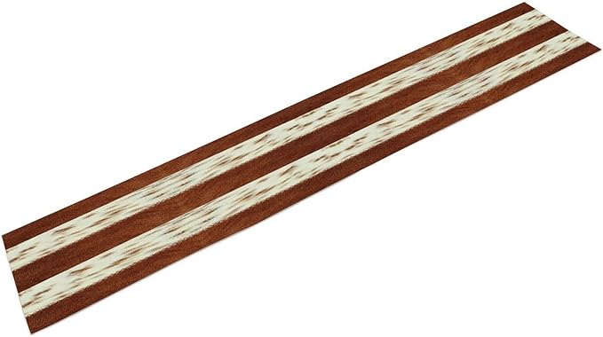 Cow Patchwork Print Table Runner, Brown Country Farm Animal Fur Skin Farm Safari Wildlife Pattern Table Runner for Dinner Dinning Home Kitchen Living Room Party Holidays Setting, 13x60 Inch