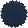 JAM PAPER Small Beverage Napkins - 5 x 5 - Navy Blue - 50/Pack