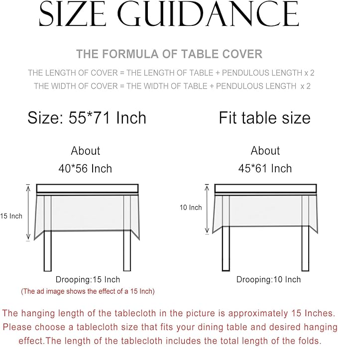 patdrea Designer Beige Rectangle Small Tablecloth,Vintage Italian Durable Linen Trees Pattern Table Cloth,Decor Table Cover Cloth for Kitchen Dining,Christmas,Thanksgiving,55"x71"-Tatiana a