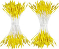 HAHIYO 1000Pcs 1mm Yellow Pearl Double Head Flower Pistil for Flower Making Scrapbook Decoration Mini Handmade Artificial Pistil Pearlized Floral Stamen Pollen