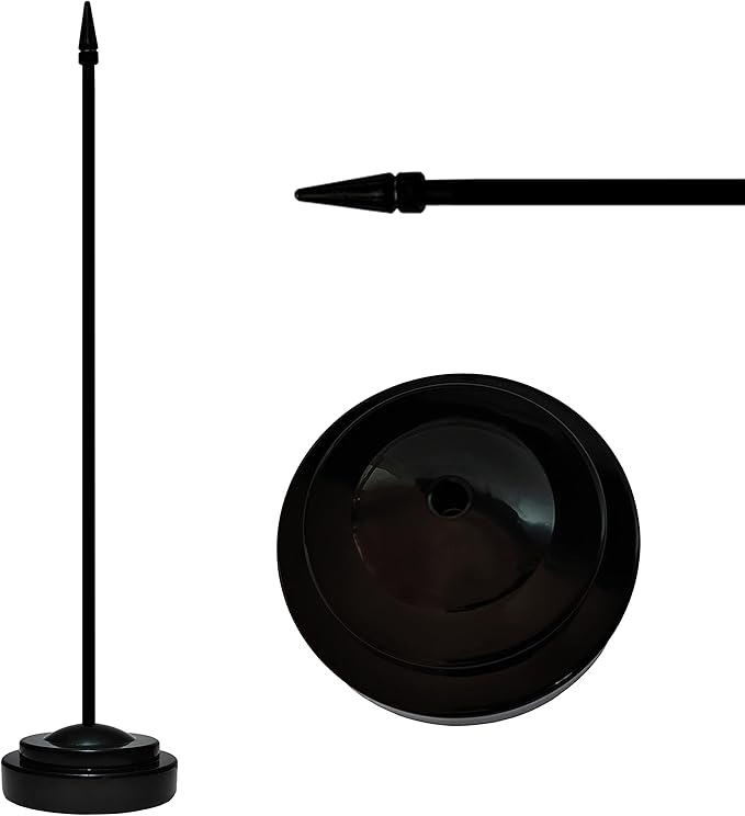 12 Pack Ireland Desk Flags Set, Irish Small Mini Table Office Flags With 12" Solid Black Pole, Black Base and Spear Top, Miniature Desktop Flag, Home Decoration, Office Decoration, Festival