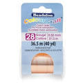 Beadalon ColourCraft Wire, 28 Gauge, Copper Color, 40 yd Spool