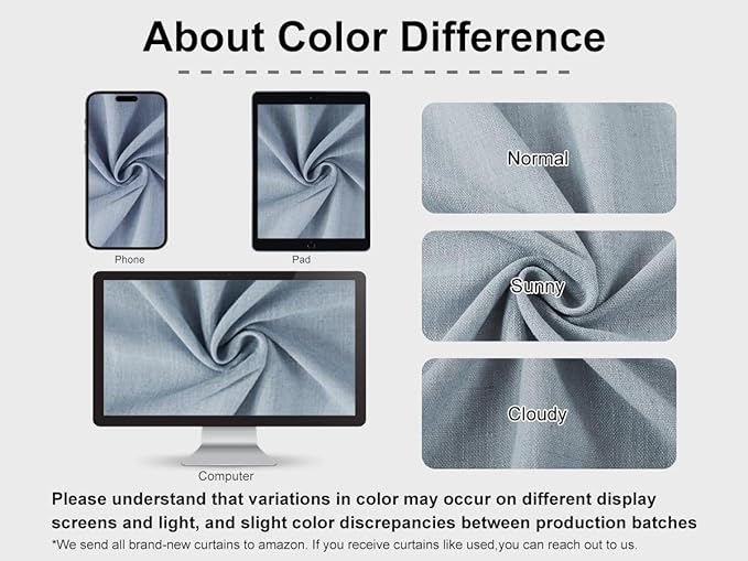 Vision Home Blue Fog Pinch Pleated Semi Sheer Curtains Textured Linen Blended Light Filtering Window Curtains 84 inch for Living Room Bedroom Pinch Pleat Drapes with Hooks 2 Panels 40" Wx84 L