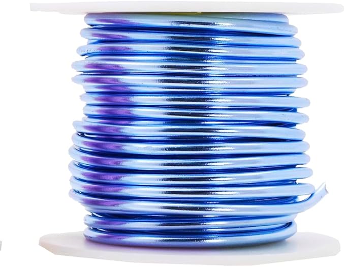 Mandala Crafts 2.5mm 10 Gauge Pastel Color Anodized Aluminum Wire for Sculpting, Armature, Jewelry Making, Gem Metal Wrap, Garden, Colored and Soft, 4 Rolls