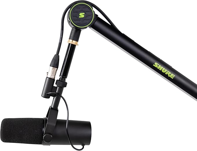 Shure by Gator Deluxe Articulating Desktop Podcasting Mic Boom Arm with Cable Management Channel; (SH-BROADCAST1)
