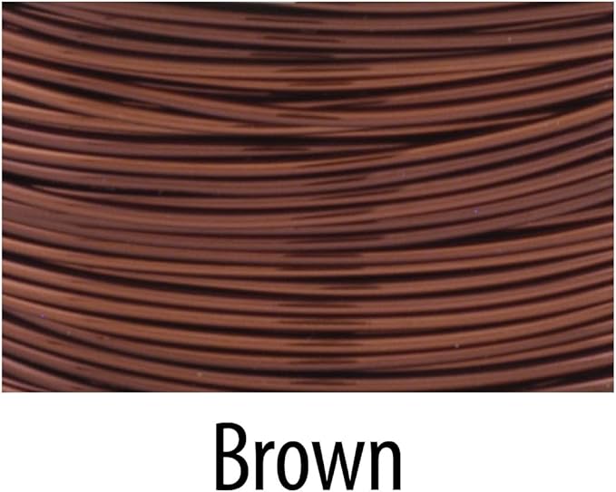 Artistic Wire, 20 Gauge Tarnish Resistant Colored Copper Craft Wire, Brown, 15 yd