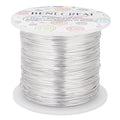 BENECREAT 22 Gauge Silver Aluminum Wire 850FT Decor Jewelry Craft Wire Beading Floral Aluminum Craft Wire for Gem Wrapping, Model Jewelry Making