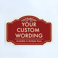 Custom Decorative Outdoor Metal Signs - Personalized Aluminum, Driveway Signs - Waterproof, Made in USA - Design 2 Red Brick, 30x24 In
