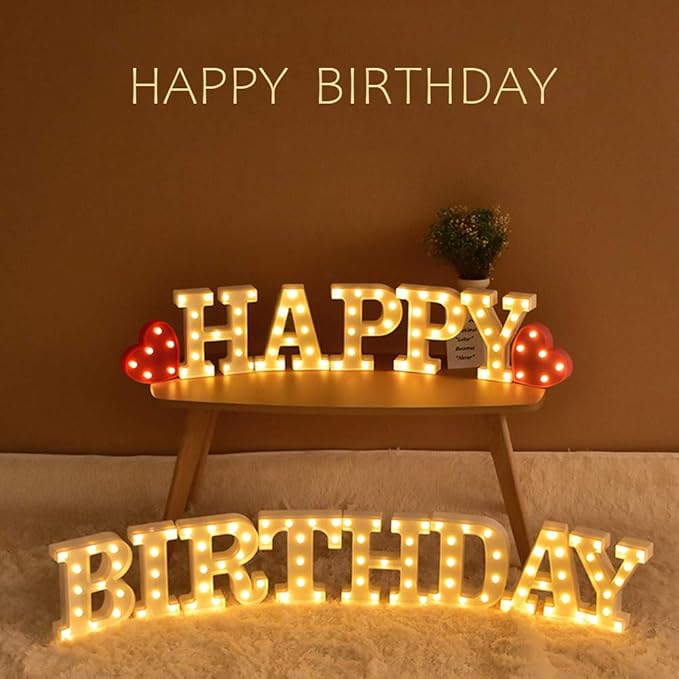 MUMUXI Marquee Light Up Letters | Large Light Up Numbers | Battery Powered and Bright with Every Letter of the Alphabet | For Wedding, Birthday, Party, Celebration, Christmas or Home Decoration (D)